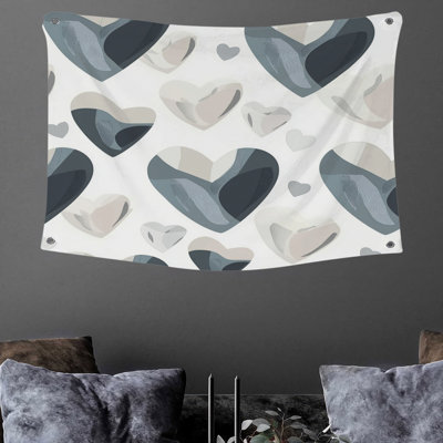 Hearts Wall Tapestry -  Romantic Wall Decor