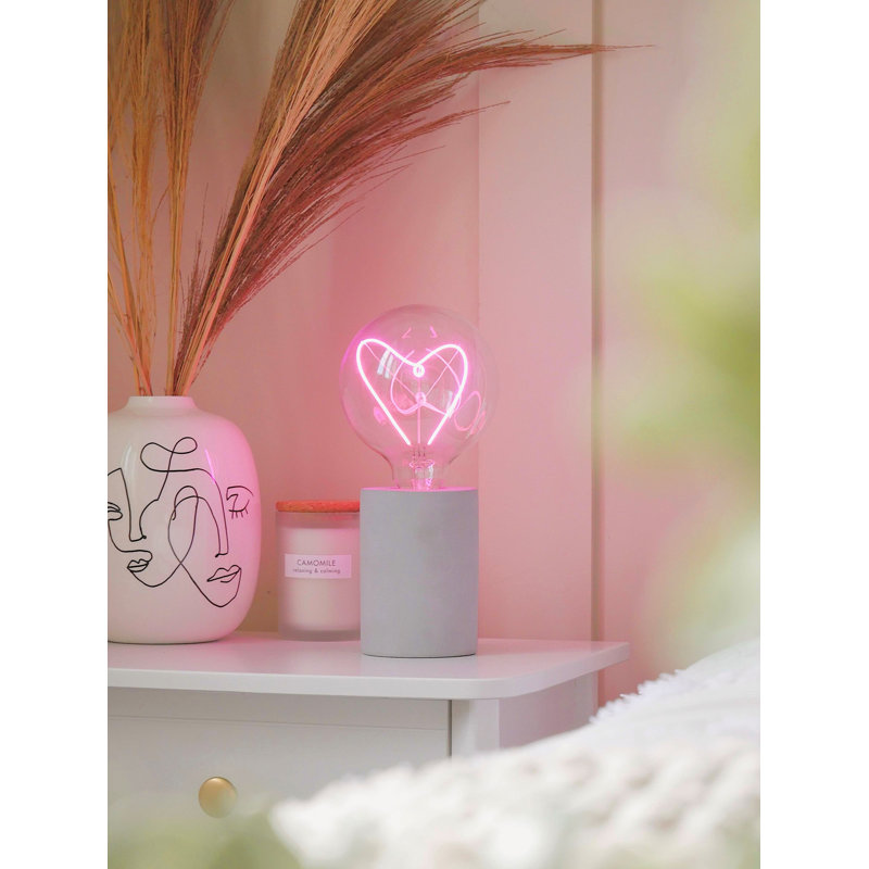 Pelcha Stone Desk Lamp, Pink