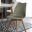 4 Ayden Upholstered Dining Chair with Cushion Seat Padding-1939212096