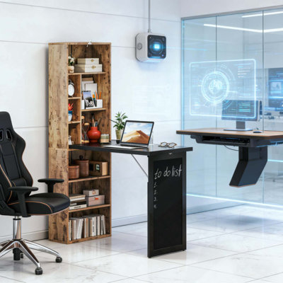 Bureau d'ordinateur, bureau de bureau convertible pliable
