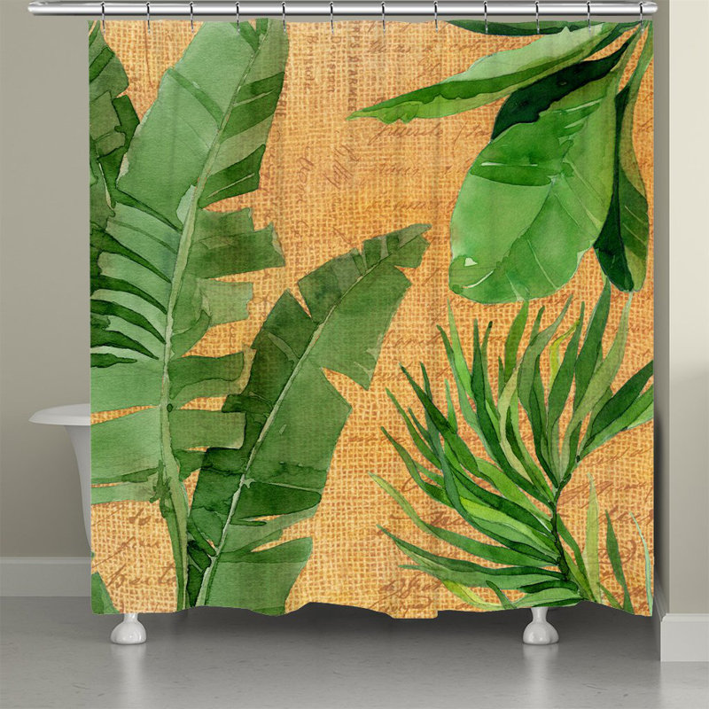 Rideau de douche Bilyeu Palm Isle