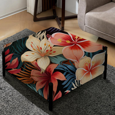 Motif botanique multicolore ludique et ludique de la jungle