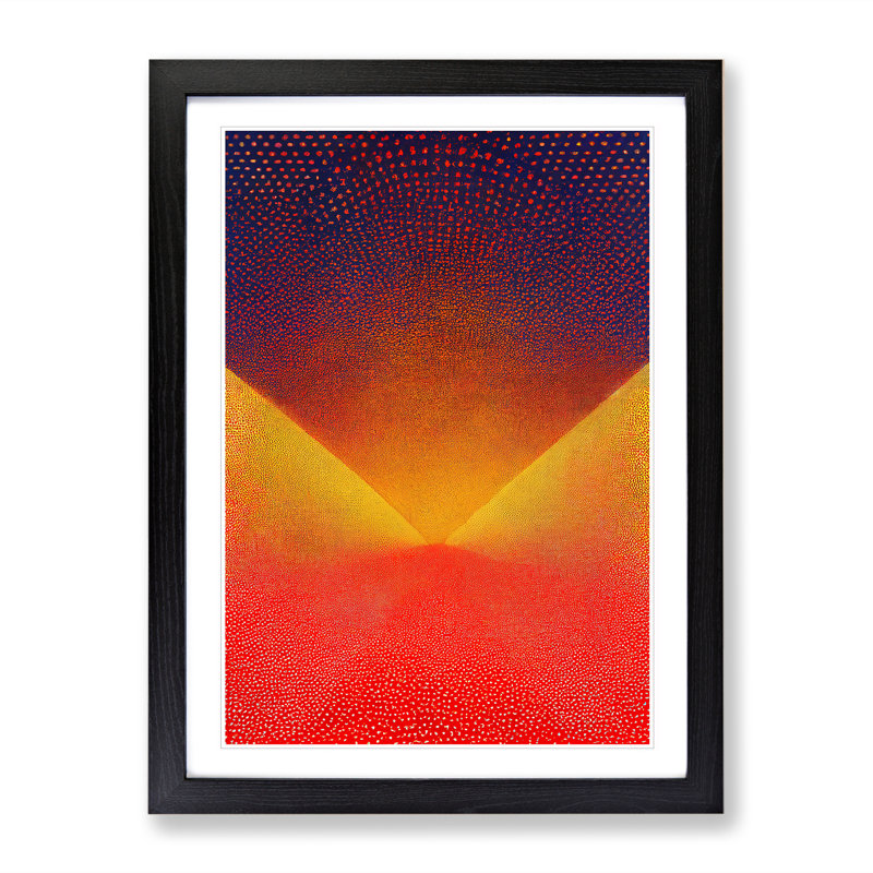 Otherworldly Abstract Art - Framed Print, Black, 64cm H x 46cm W x 2cm D
