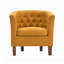Cecille Barrel Accent Chair with Rubberwood Legs-636363791