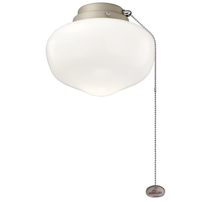 Ventilateur de plafond à DEL 1 lumière, Café moka