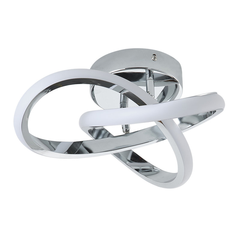 1-Chromium colored dimmable LED ceiling light