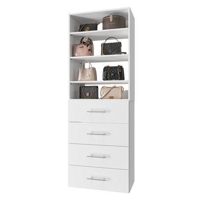 Modular Closet System, Versatile and Customizable Walk-In Design for Efficient Storage and Organization