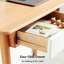 Bureau d'ordinateur en bois, bureau avec 2 tiroirs pour le bureau personnel, bureau