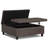 Harrison 40"W Upholstered Large Square Coffee Table Storage Ottoman with Split Lift Top-105374281