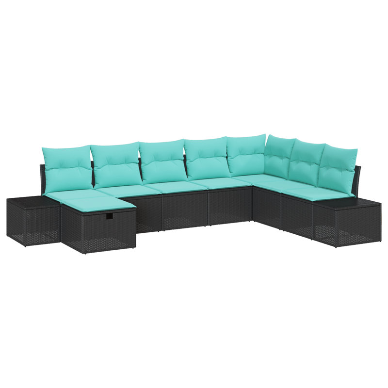 Ensemble de canapé de jardin avec coussin vidaXL 8 pièces vidaXL