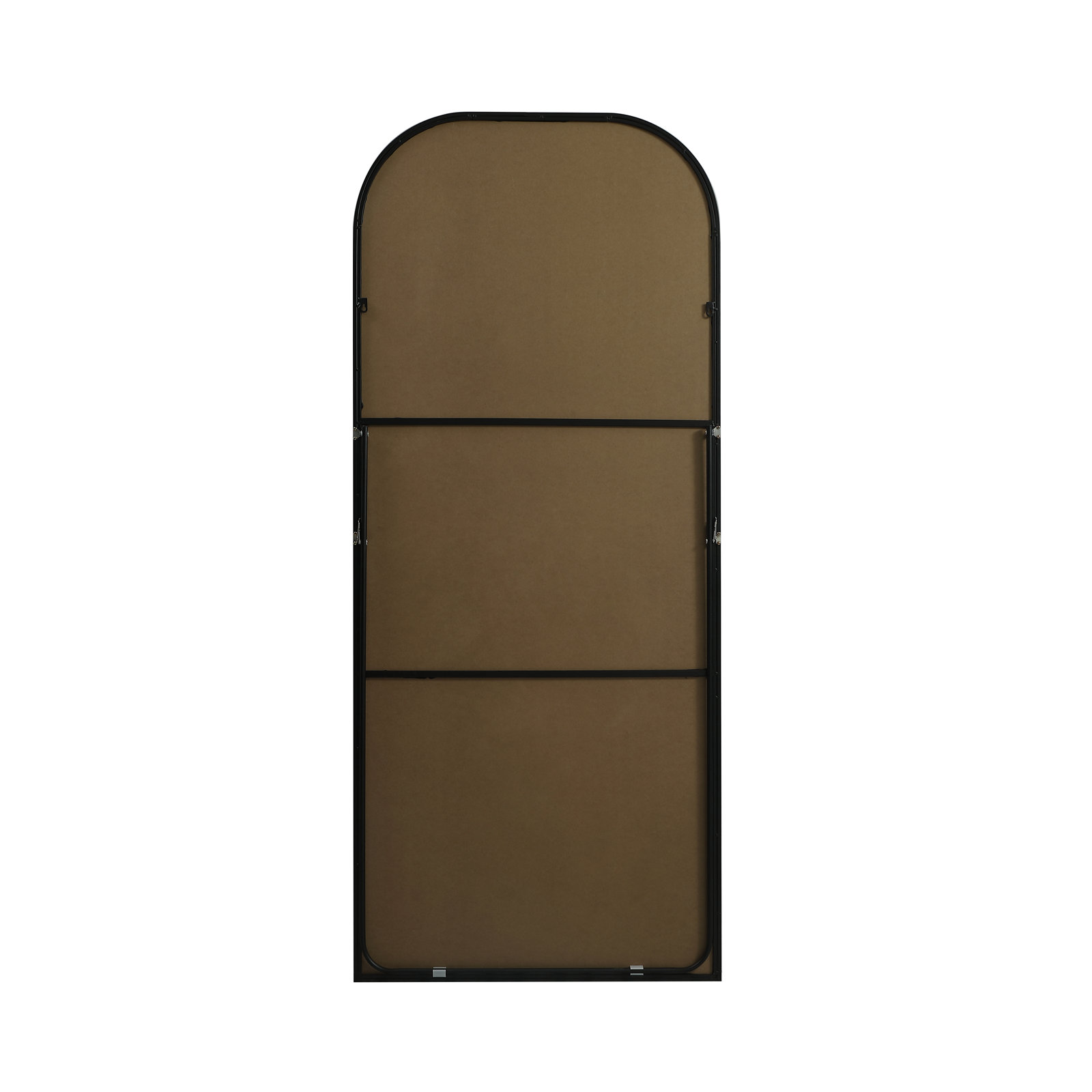 Sabine Metal Arch Floor Mirror, Black, 76" x 32"