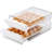 Egg Holder, Clear Plastic - 2 Layer/40 Grid Egg Tray & Fresh Storage Box For Fridge