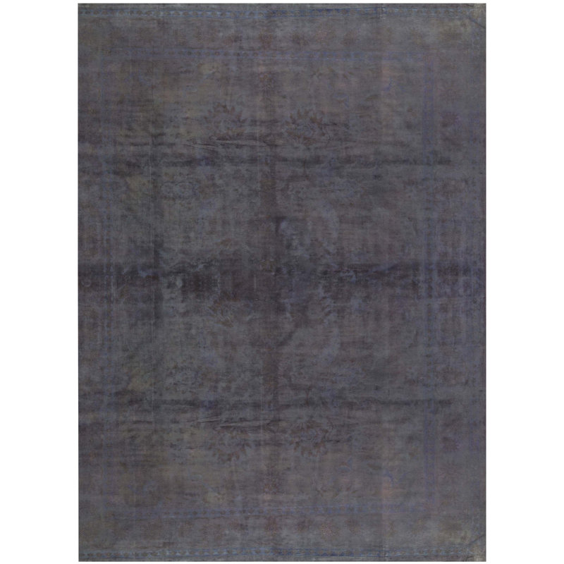 Wool Oriental Area Rug in Gray