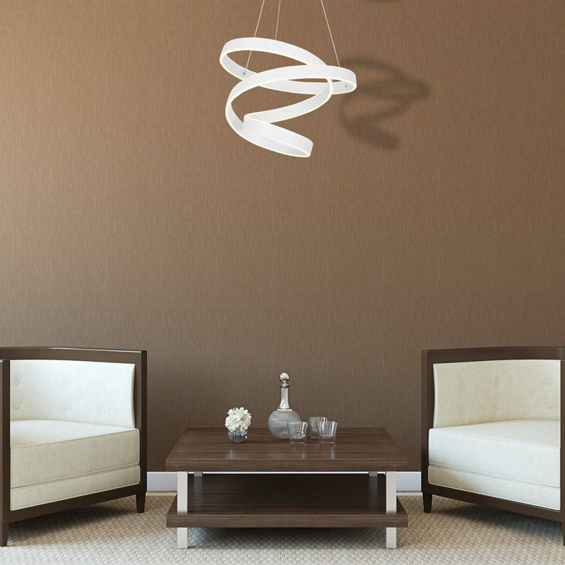 Castrovinci 1 - Light LED Geometric Pendant, White