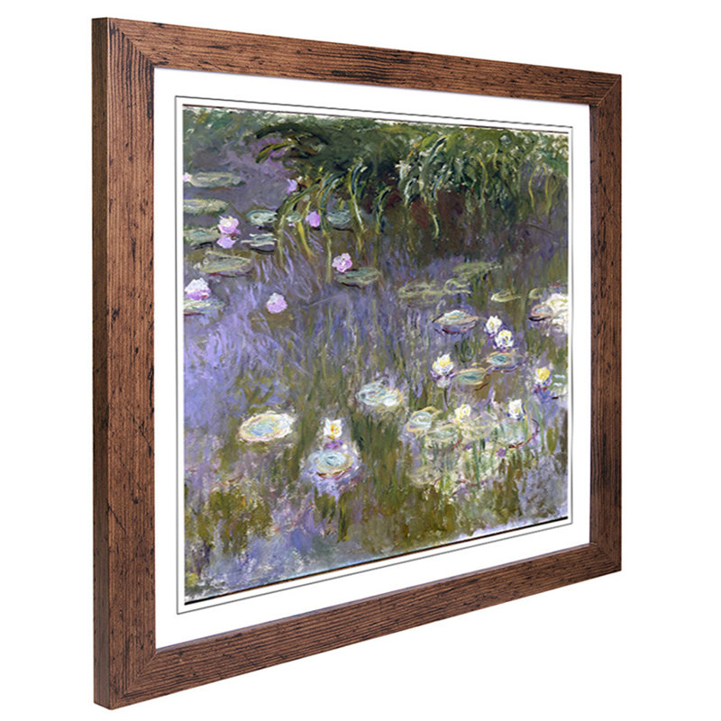 Claude Monet - Single Picture Frame Painting, Walnut