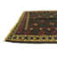 Tapis de zone en laine vert 4 pi 2 po x 4 pi en laine one-of-kind-noué la main Earley