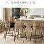 Upholstered Chenille Bar Stool-548136027