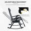 Ensemble de chaises berçantes d'extérieur 2 pièces, ensemble de chaise berçante pliable-948620968