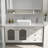 19" x 15" Drop-In White Vitreous China Rectangular Bathroom Sink Vessel Sink with Faucet-122499434