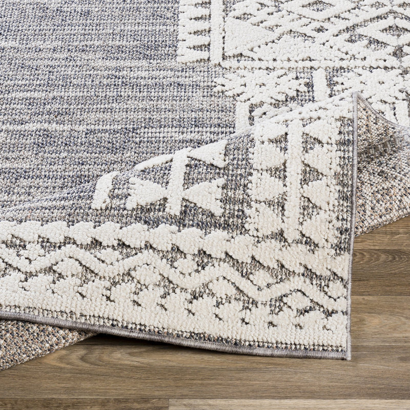 Baconton Southwestern Indoor / Outdoor Rug, Rectangle 6'7" x 9'