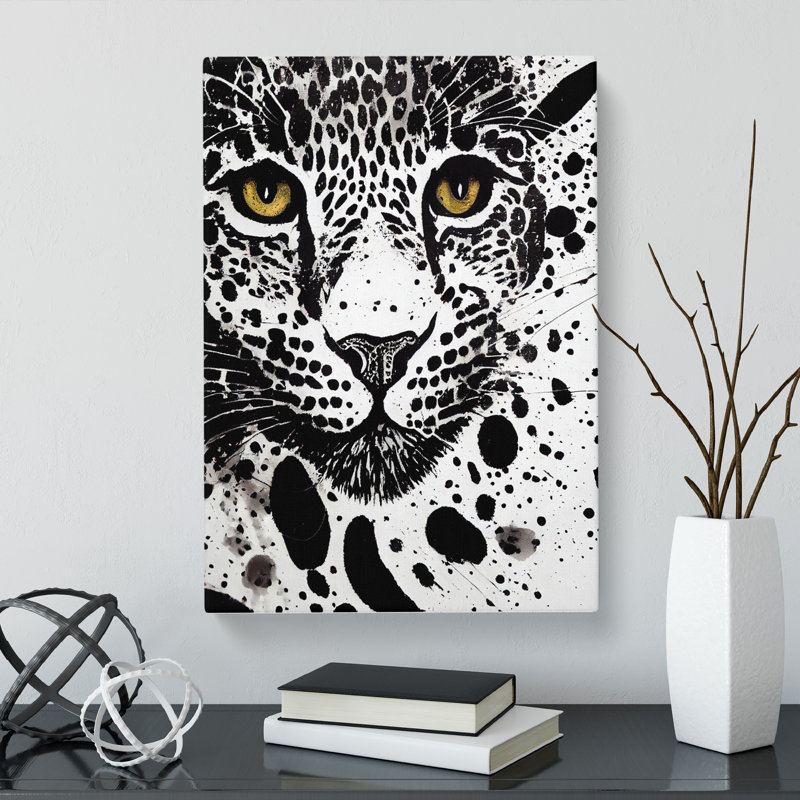 Leopard Splatter Vol.2 - Wrapped Canvas, 60cm H x 40cm W x 3cm D