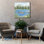  «Canoeing On The Lake» par Deb Strain, art mural sur toile, 37 po x 37 po