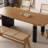 6 - Person Pine Solid Wood Solid Wood Top Three Leg Dining Set-98457311-98457310