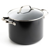 GreenPan Valencia Pro Hard Anodized Induction Healthy Ceramic Nonstick 5qt Stock Pot