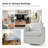 Nicha 29"W Modern Farmhouse Slipcovered Swivel Barrel Chair-1884077646
