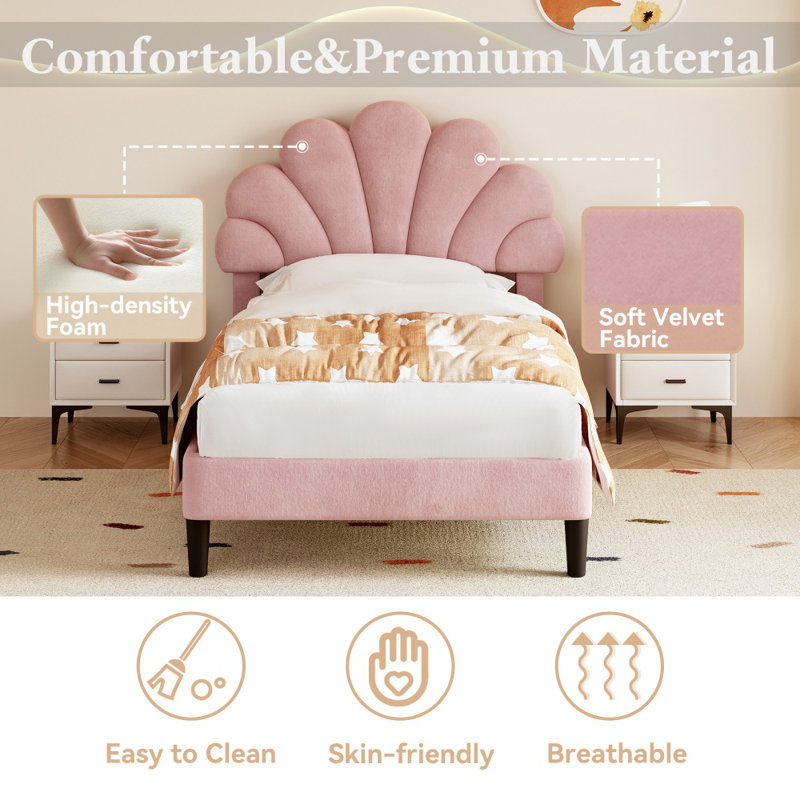 Bed, Single (3'), Pink