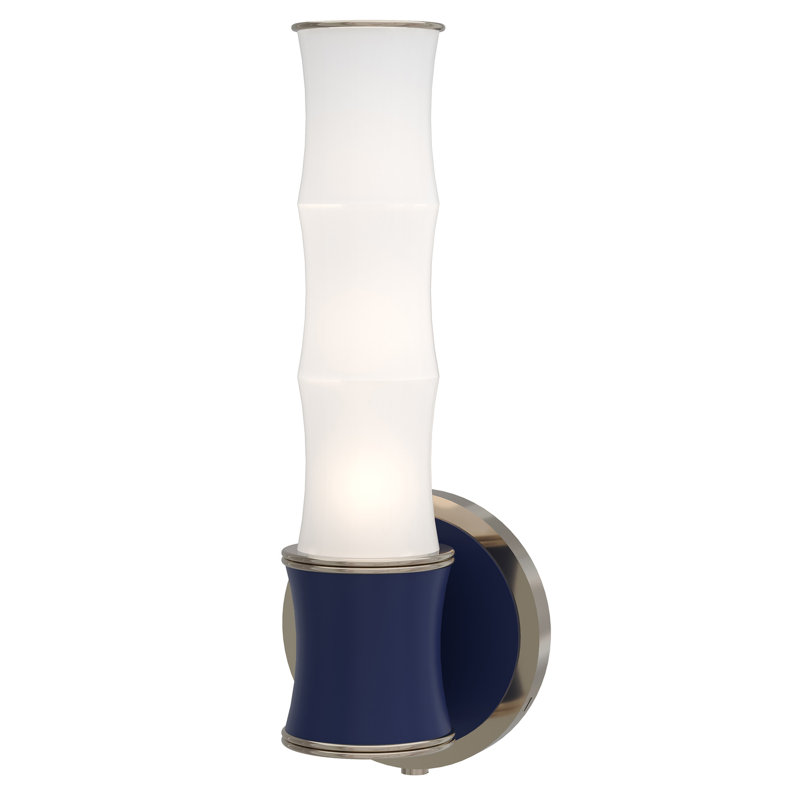 Kane 1 - Light Flush Mounted Sconce, Matte Midnight Blue/Silver