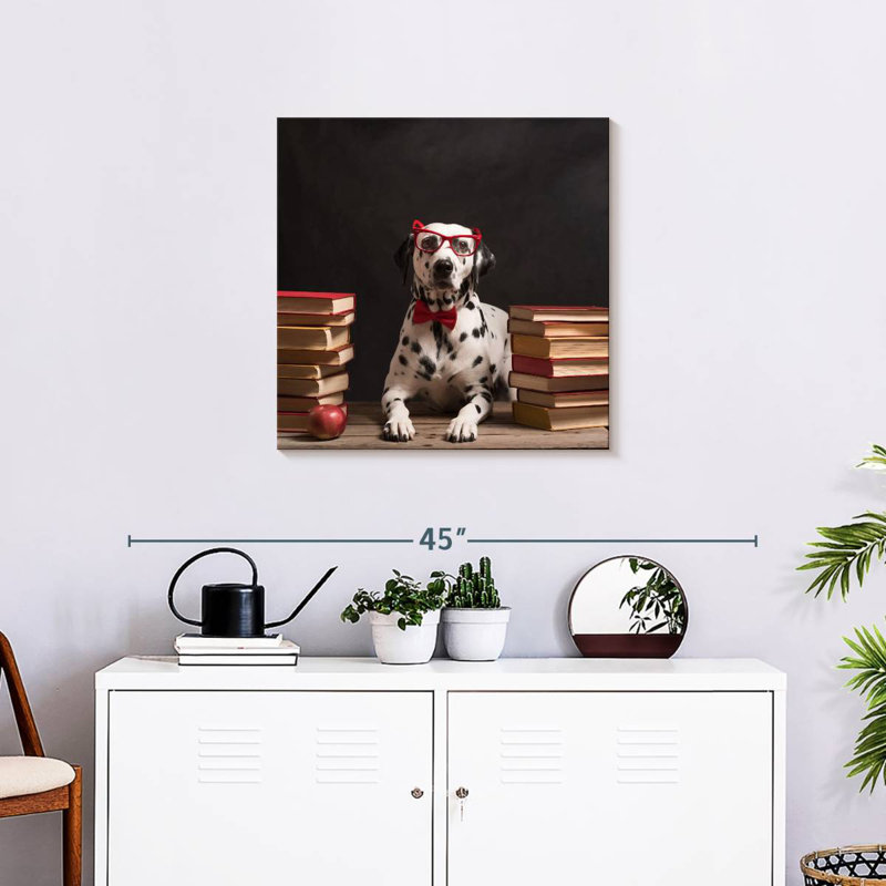 Crowle Dalmatian Librarian, 24" H x 24" W