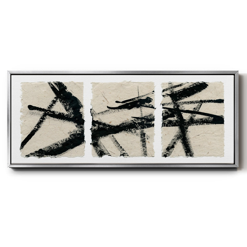 Got Our Lines Crossed - toile encadrée, H 12 po x l 30 po