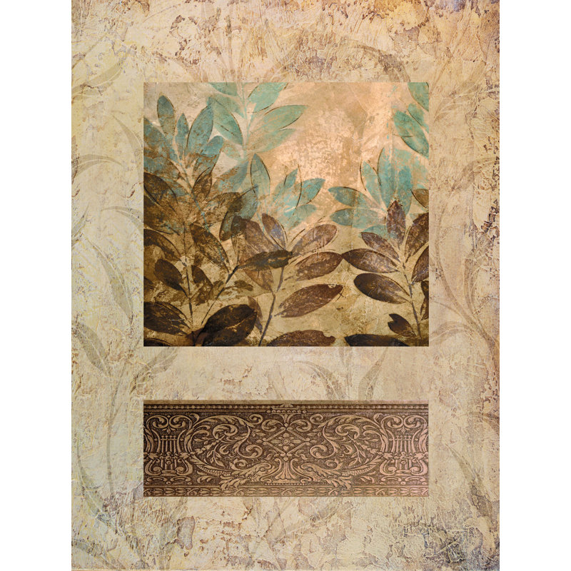«Brown Botanical», impression sur toile tendue, H 16 po x l 12 po x P 1,25 po