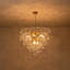 9 - Light Chandelier with Glass Accents