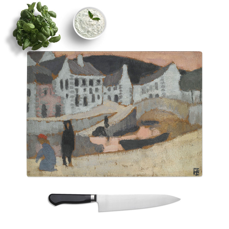 The Canal in Brittany by Roger De La Fresnaye Chopping Board, 28.5cm W x 39cm L