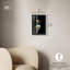 Art mural oiseau couronné azur II Shadowbox-115130099-115130100