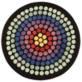 Scandinavian One-of-a-Kind Round 6'7" X 6'7" Area Rug