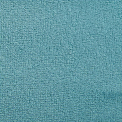Ottoman 16" Contemporary Braided Square Sky Blue Velvet by LumiSource | Sky Blue | Velvet