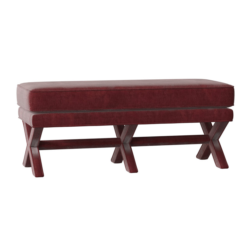 Cayden Upholstered Bench, Savona Ruby