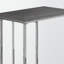 Table d'appoint en gin, forme de C, stratifié étroit de 10 po x 18 po, métal-101190890-101190889