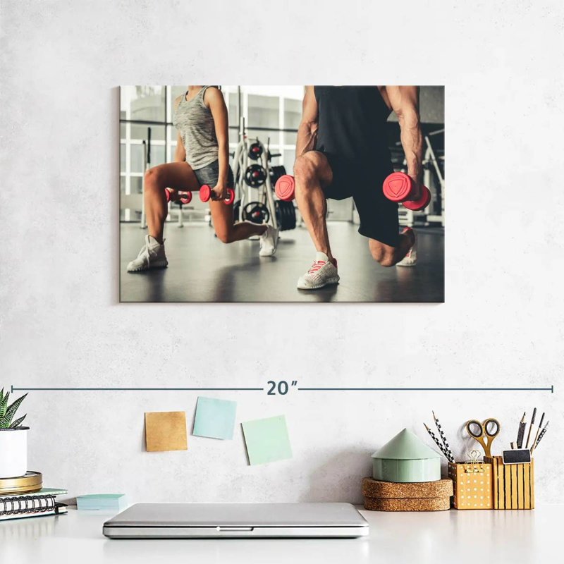 Sireci Lunges Exercise, 8" H x 12" W