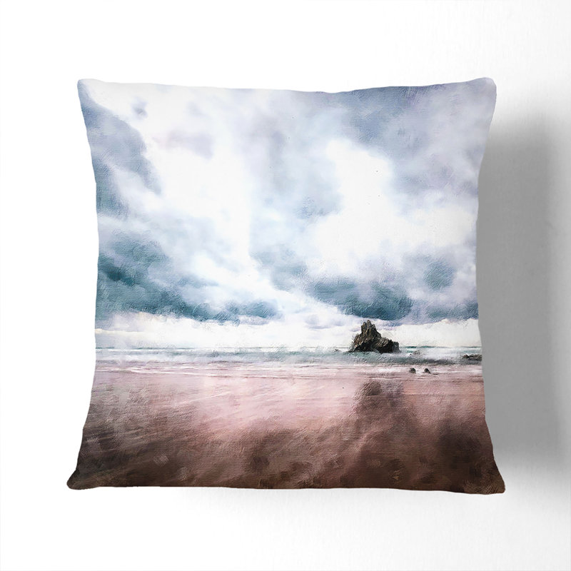 Square Throw Cushion, 55cm H x 55cm W x 20cm D, Black