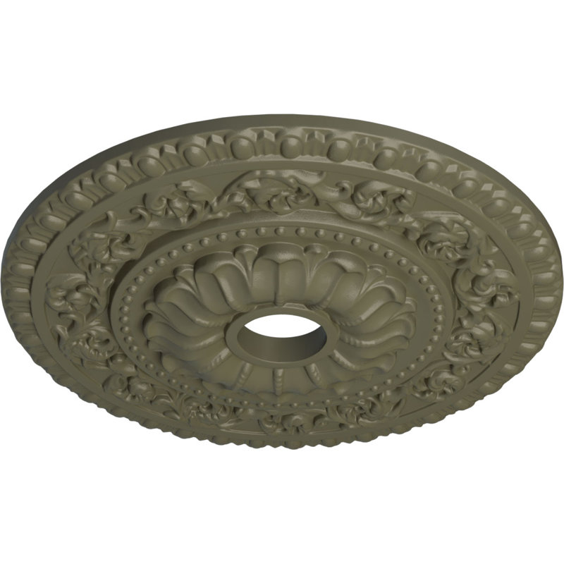 Médaillon de plafond 23 1/2 "x 3 1/2" x P 2 1/8 "(convient aux auvents jusqu'à 3 1/2"), Pierre Spartan