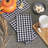 Erlinna 100% Cotton Checkered Square Napkin