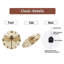 Horloge murale de luxe avec libellule et horloge murale 12 po