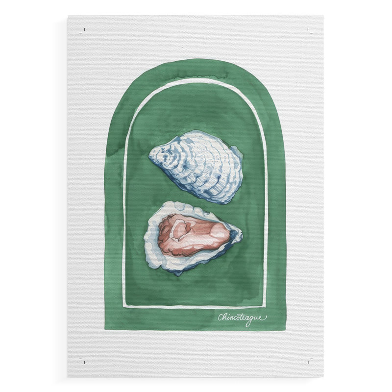 East Coast Oysters II - Impression sur toile seulement - NON-CADRE, H 12 po x l 8 po