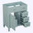 Bathroom Vanity without Sink, with Drawers, Solid Frame and MDF Board-1207523561