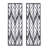 Grey Laser Cut Wood 2-Piece Panel Wall Decor Set