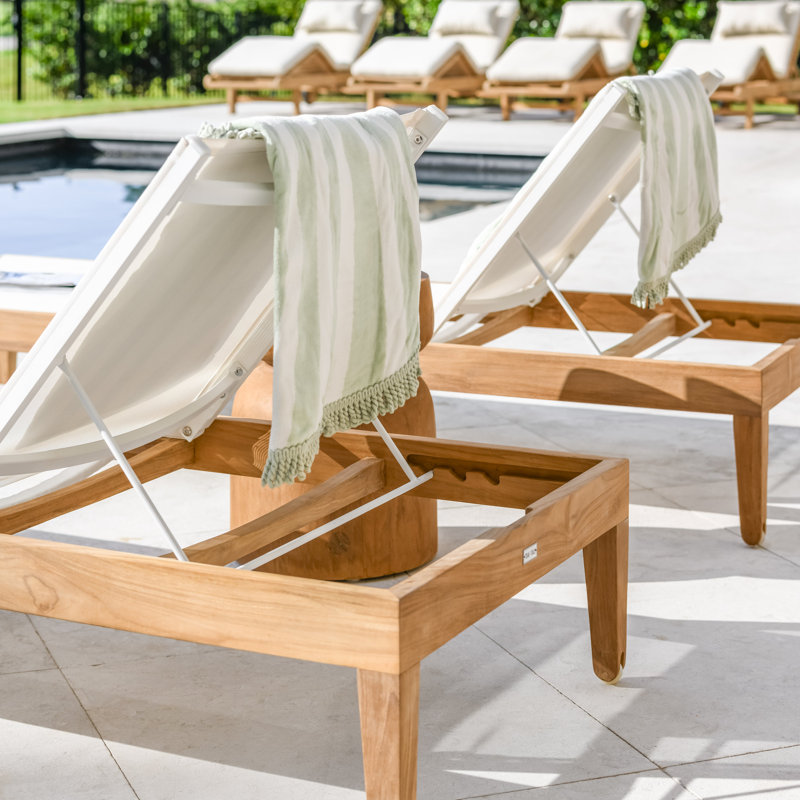 Classic Teak Outdoor Teak Chaise Lounge
